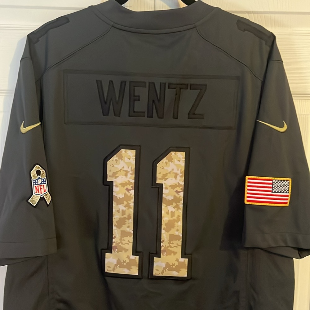 Philadelphia Eagles Carson Wentz Salute to Service jersey